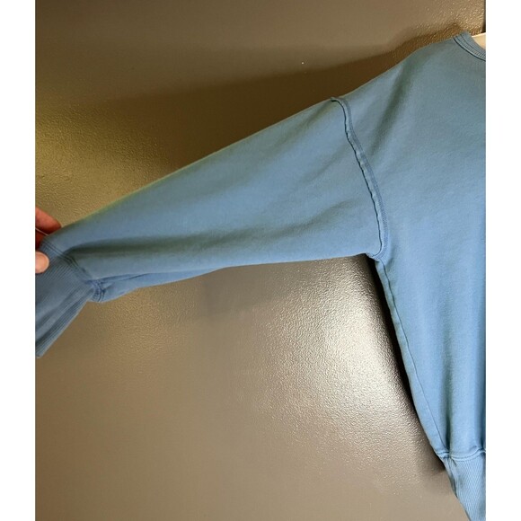 American Eagle Sweatshirt Womens XS Blue Eagle 1977 Graphic Crewneck Pullover - Picture 4 of 7